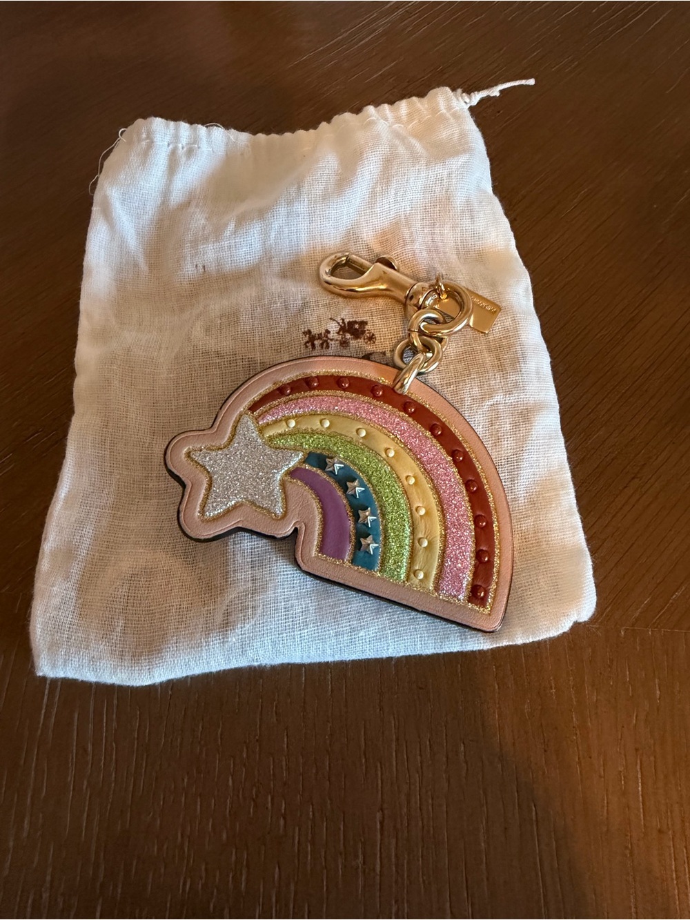 Coach Rainbow Star Bag Charm